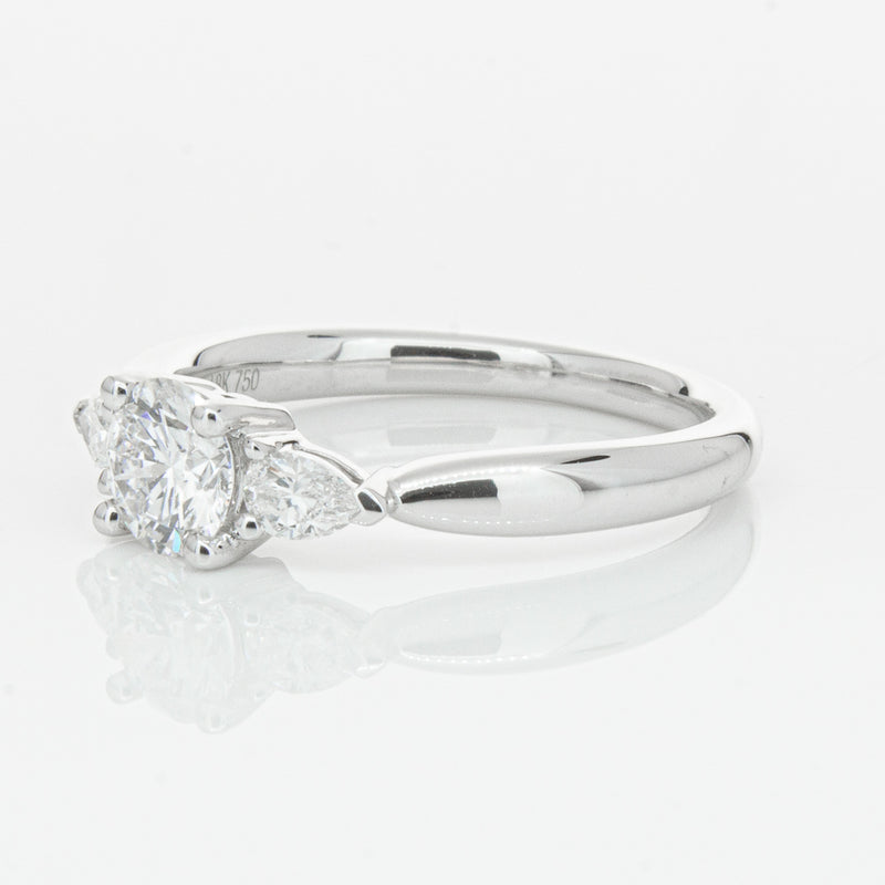 18ct White Gold .62ct Diamond Ayla Ring-Ring-Walker & Hall