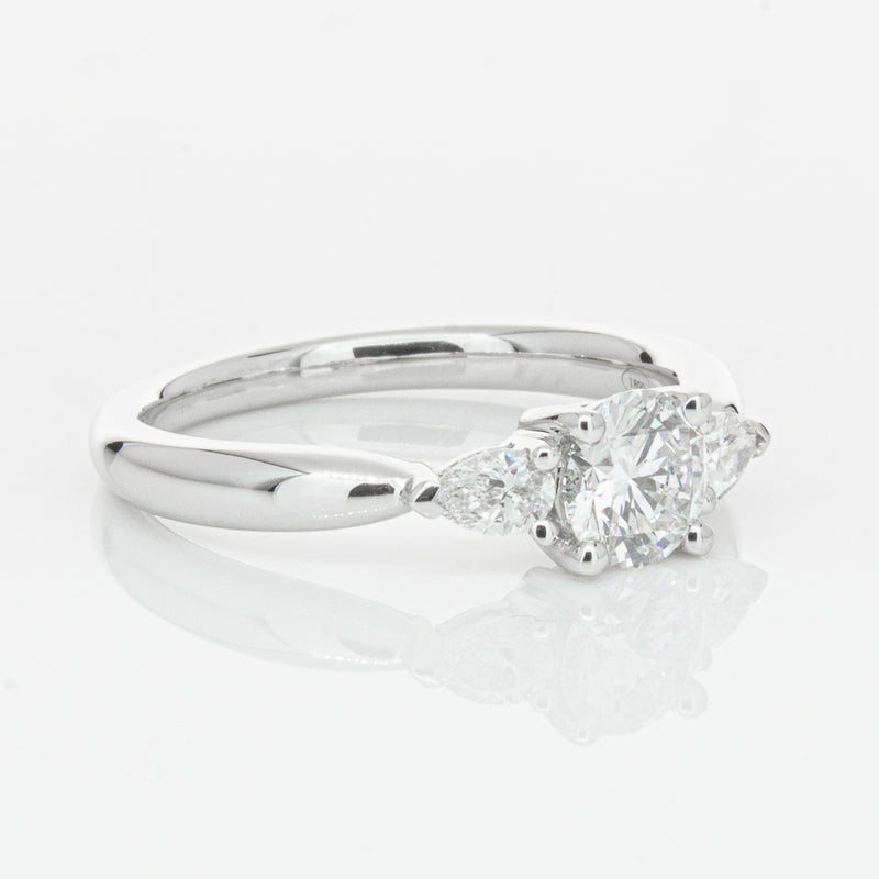 18ct White Gold .62ct Diamond Ayla Ring-Ring-Walker & Hall