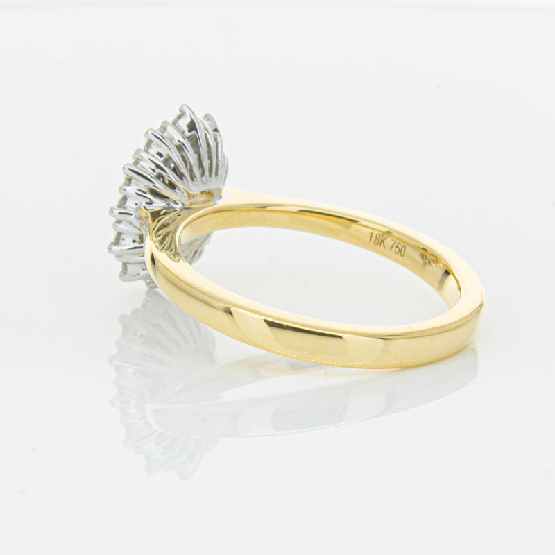 18ct Yellow Gold Oval Cut Diamond Belle Ring-Ring-Walker & Hall