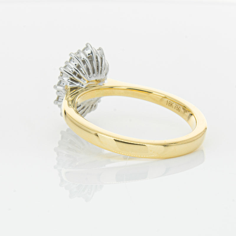 18ct Yellow Gold Oval Cut Diamond Belle Ring-Ring-Walker & Hall