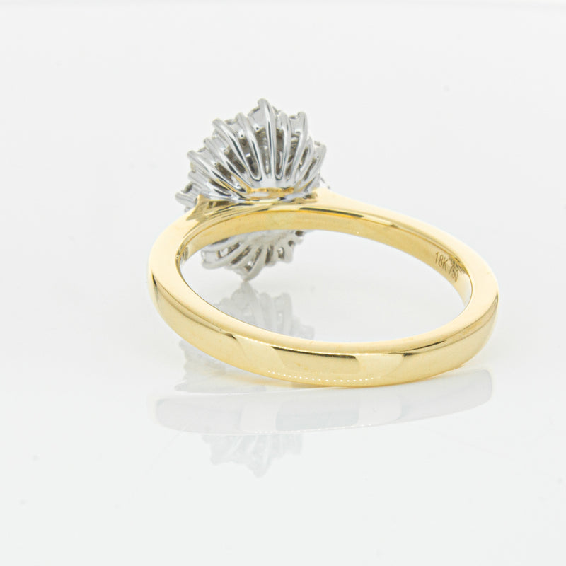 18ct Yellow Gold Oval Cut Diamond Belle Ring-Ring-Walker & Hall