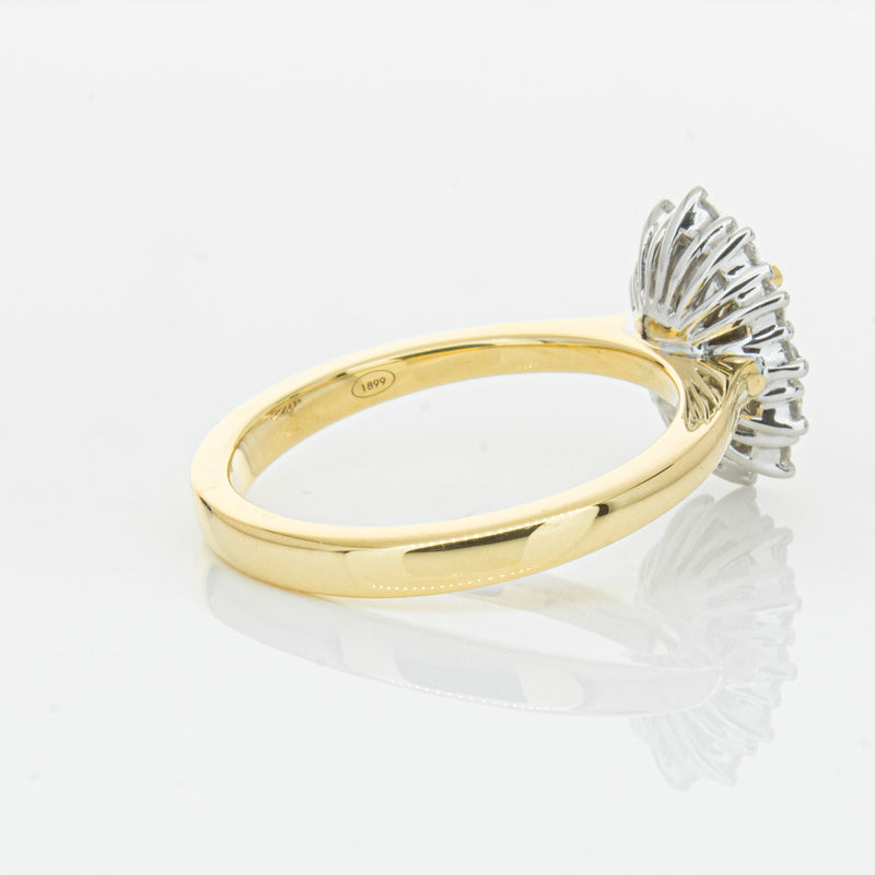 18ct Yellow Gold Oval Cut Diamond Belle Ring-Ring-Walker & Hall