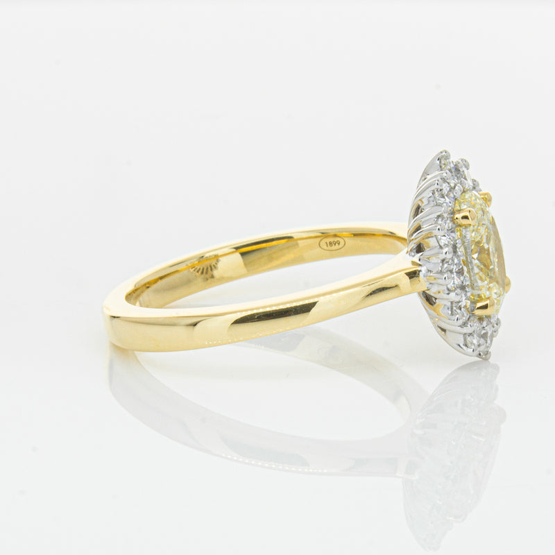 18ct Yellow Gold Oval Cut Diamond Belle Ring-Ring-Walker & Hall