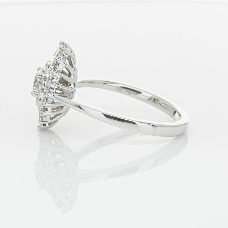 18ct White Gold .30ct Diamond Kira Ring-Ring-Walker & Hall