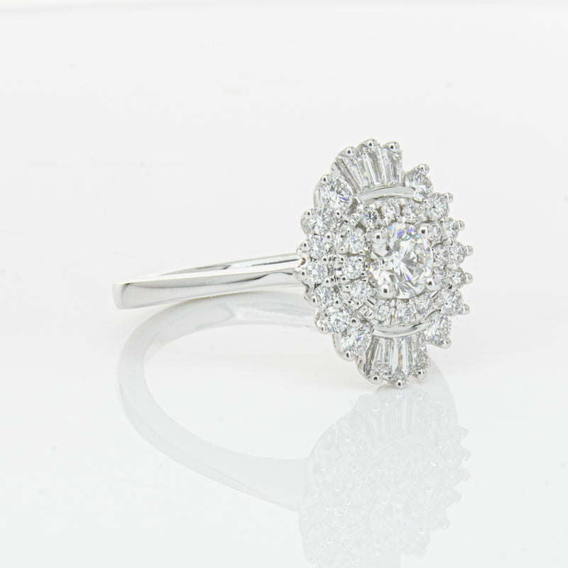 18ct White Gold .30ct Diamond Kira Ring-Ring-Walker & Hall