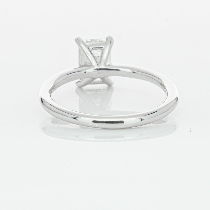 18ct White Gold 1.51ct Emerald Cut Diamond Melba Ring-Ring-Walker & Hall