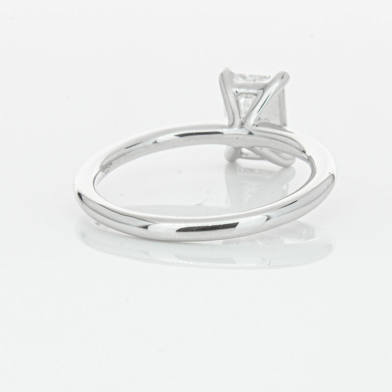 18ct White Gold 1.51ct Emerald Cut Diamond Melba Ring-Ring-Walker & Hall