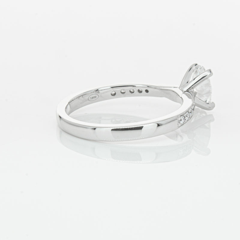 18ct White Gold .70ct Oval Cut Diamond Zenith Ring-Ring-Walker & Hall