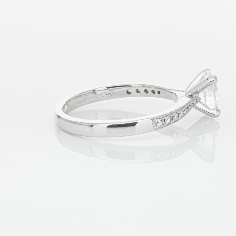 18ct White Gold .70ct Oval Cut Diamond Zenith Ring-Ring-Walker & Hall