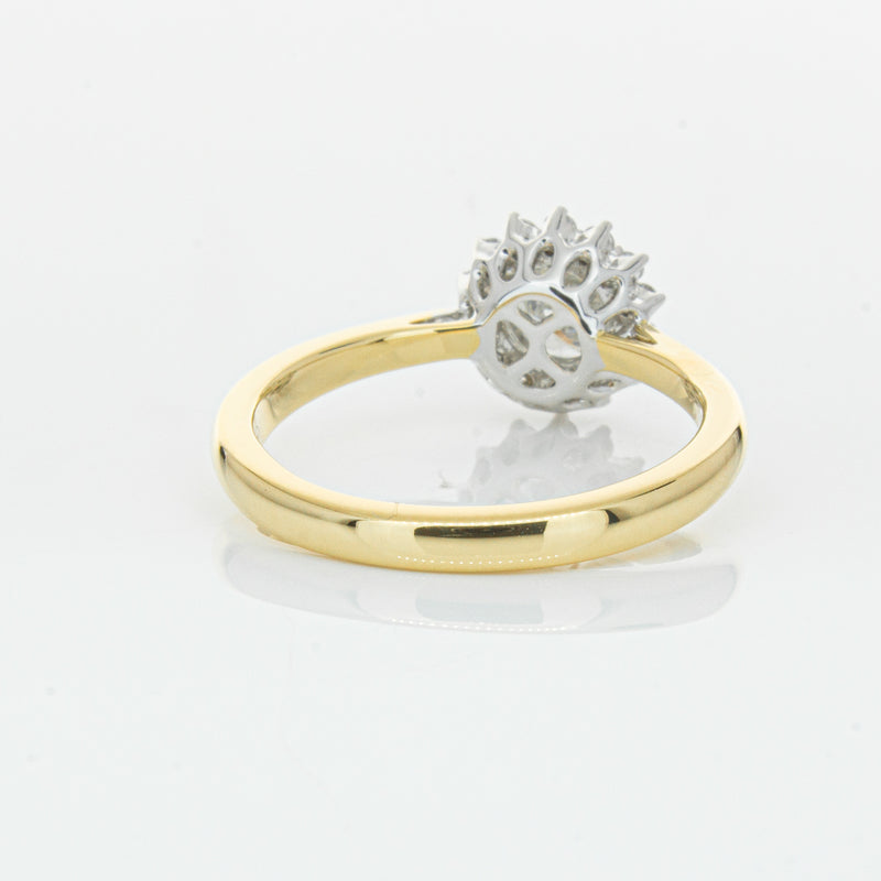 18ct Yellow Gold .70ct Diamond Belle Ring-Ring-Walker & Hall