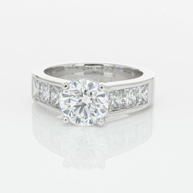 18ct White Gold 1.90ct Diamond Ring-Ring-Walker & Hall