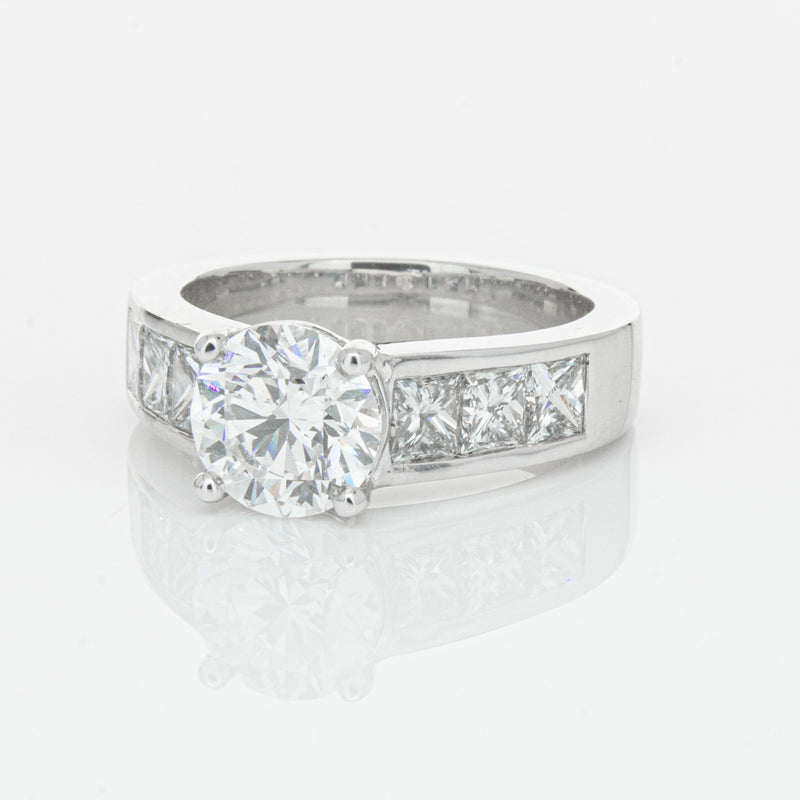 18ct White Gold 1.90ct Diamond Ring-Ring-Walker & Hall