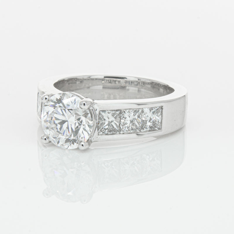 18ct White Gold 1.90ct Diamond Ring-Ring-Walker & Hall