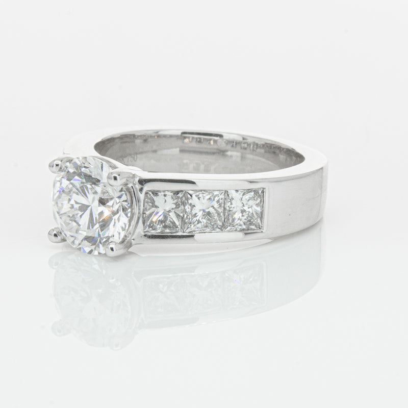 18ct White Gold 1.90ct Diamond Ring-Ring-Walker & Hall