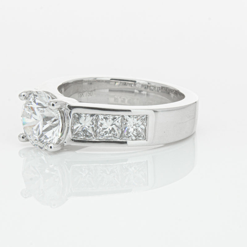 18ct White Gold 1.90ct Diamond Ring-Ring-Walker & Hall