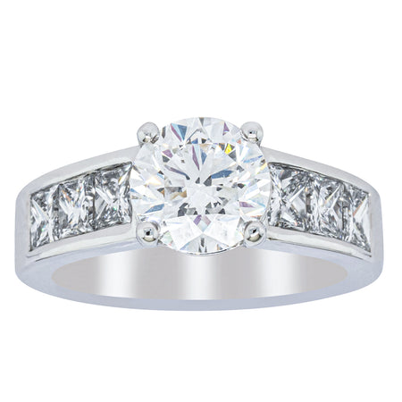 18ct White Gold 1.90ct Diamond Ring-Ring-Walker & Hall