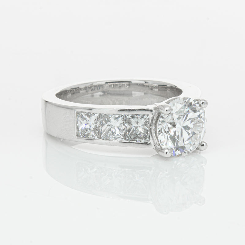 18ct White Gold 1.90ct Diamond Ring-Ring-Walker & Hall