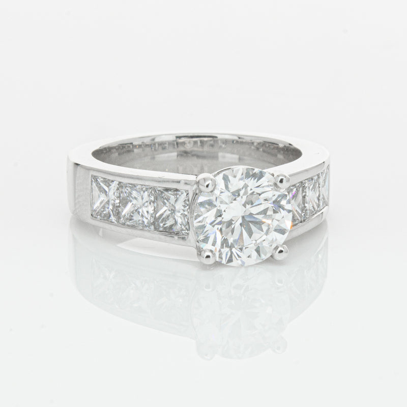 18ct White Gold 1.90ct Diamond Ring-Ring-Walker & Hall