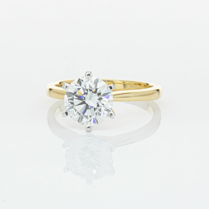 18ct Yellow Gold 2.01ct Diamond Capri Ring-Ring-Walker & Hall