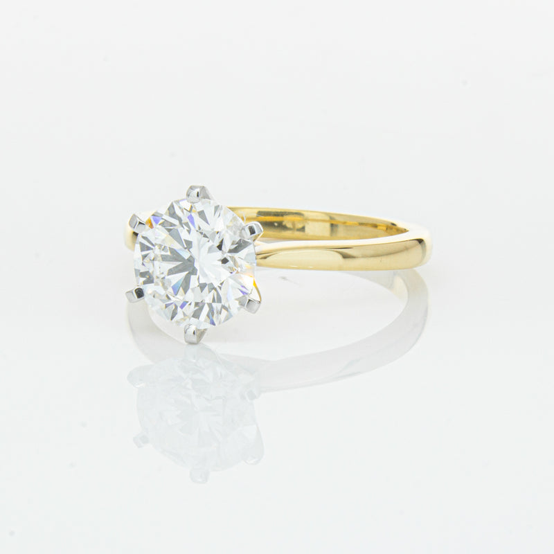 18ct Yellow Gold 2.01ct Diamond Capri Ring-Ring-Walker & Hall