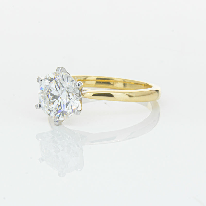 18ct Yellow Gold 2.01ct Diamond Capri Ring-Ring-Walker & Hall