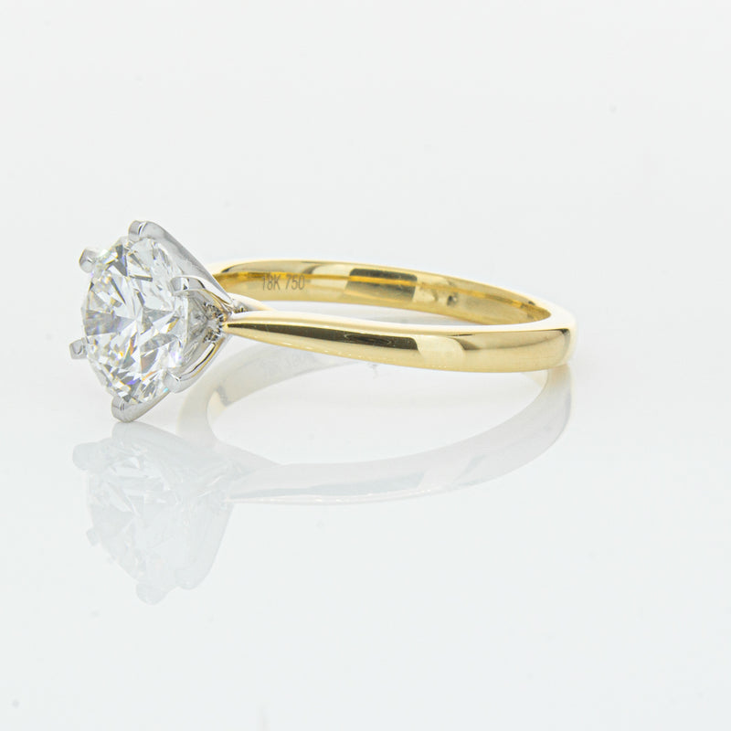 18ct Yellow Gold 2.01ct Diamond Capri Ring-Ring-Walker & Hall