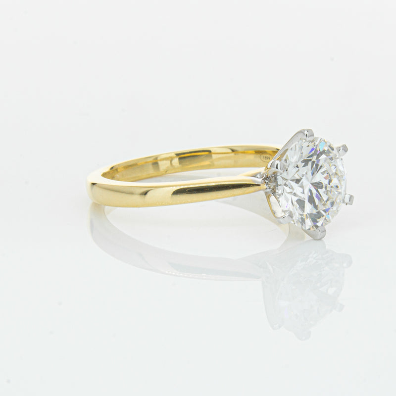 18ct Yellow Gold 2.01ct Diamond Capri Ring-Ring-Walker & Hall
