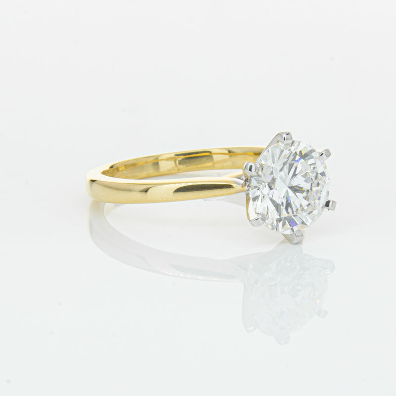 18ct Yellow Gold 2.01ct Diamond Capri Ring-Ring-Walker & Hall