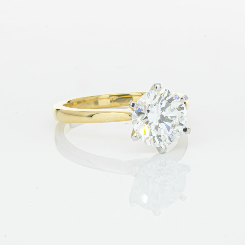 18ct Yellow Gold 2.01ct Diamond Capri Ring-Ring-Walker & Hall
