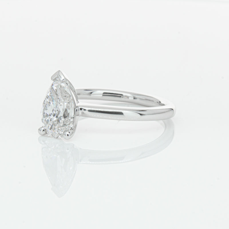 18ct White Gold 1.51ct Pear Cut Diamond Melba Ring-Ring-Walker & Hall