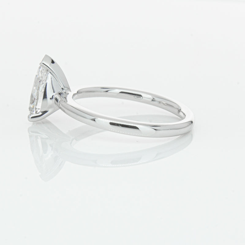 18ct White Gold 1.51ct Pear Cut Diamond Melba Ring-Ring-Walker & Hall