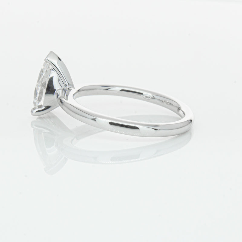 18ct White Gold 1.51ct Pear Cut Diamond Melba Ring-Ring-Walker & Hall