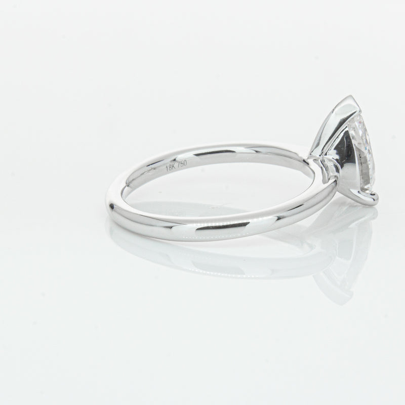 18ct White Gold 1.51ct Pear Cut Diamond Melba Ring-Ring-Walker & Hall