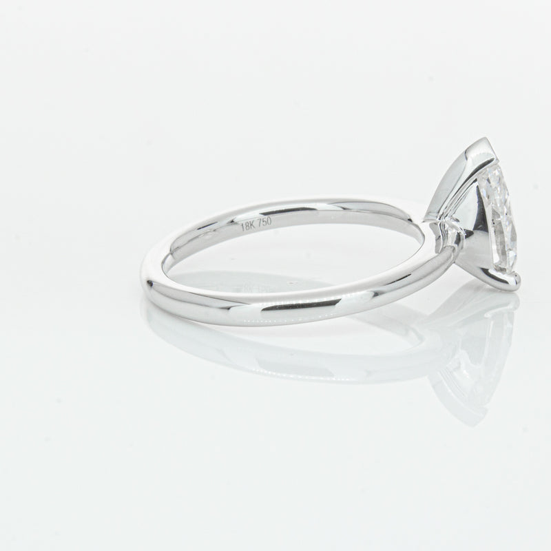 18ct White Gold 1.51ct Pear Cut Diamond Melba Ring-Ring-Walker & Hall