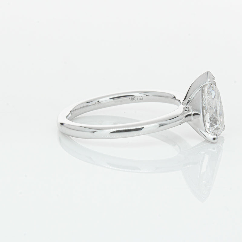 18ct White Gold 1.51ct Pear Cut Diamond Melba Ring-Ring-Walker & Hall