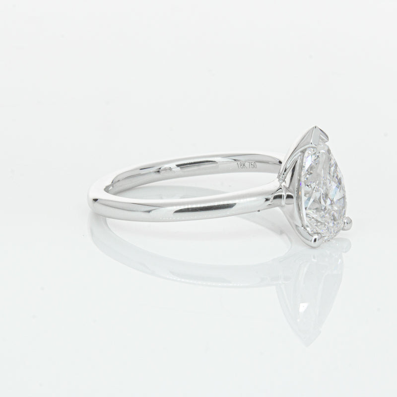 18ct White Gold 1.51ct Pear Cut Diamond Melba Ring-Ring-Walker & Hall