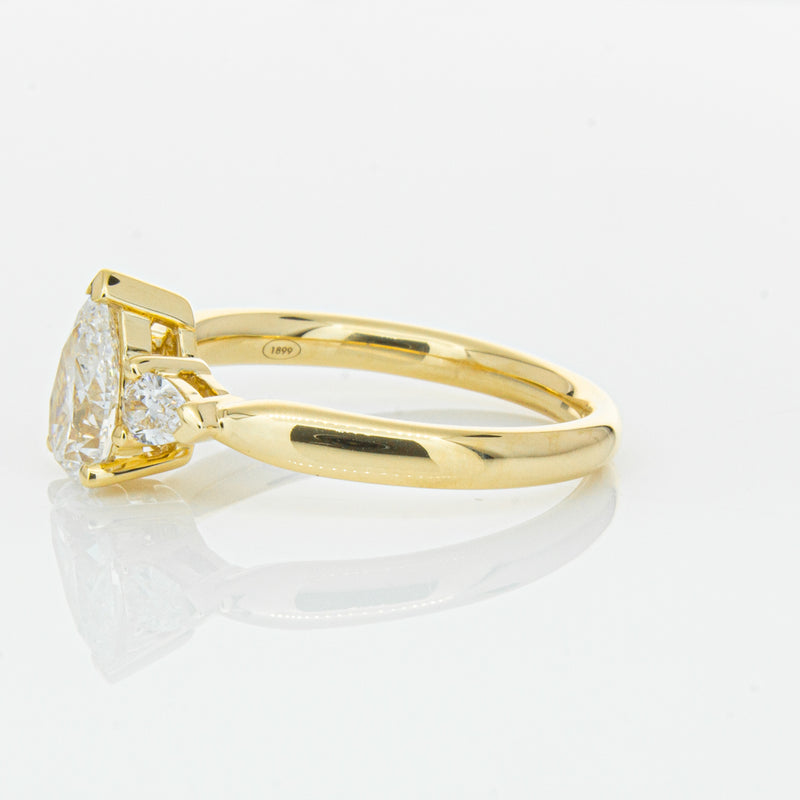 18ct Yellow Gold 1.00ct Pear Diamond Ayla Ring-Ring-Walker & Hall