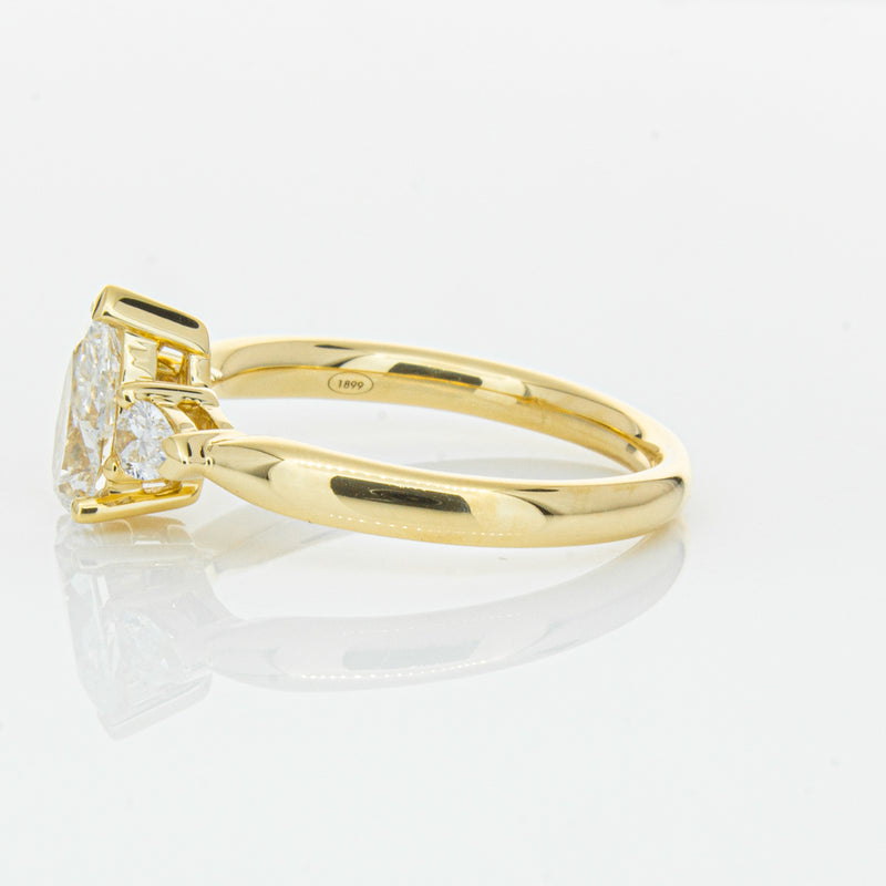 18ct Yellow Gold 1.00ct Pear Diamond Ayla Ring-Ring-Walker & Hall