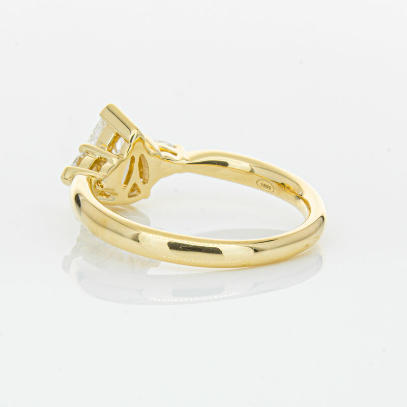 18ct Yellow Gold 1.00ct Pear Diamond Ayla Ring-Ring-Walker & Hall