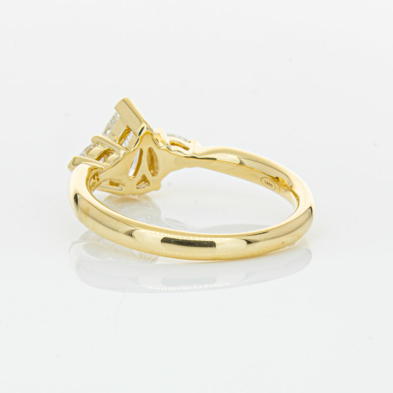 18ct Yellow Gold 1.00ct Pear Diamond Ayla Ring-Ring-Walker & Hall