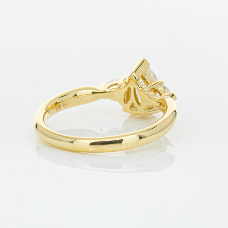 18ct Yellow Gold 1.00ct Pear Diamond Ayla Ring-Ring-Walker & Hall