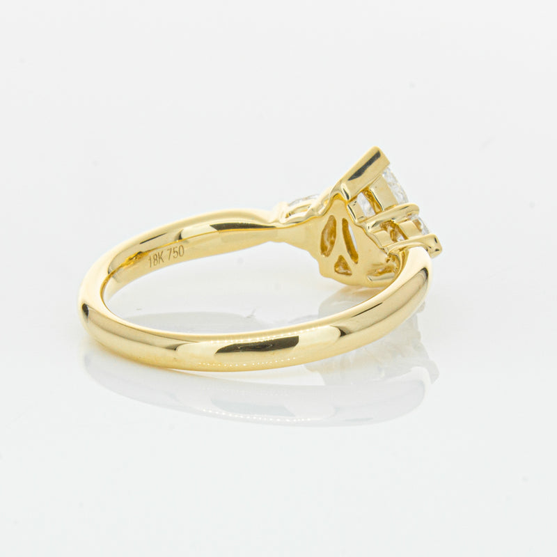 18ct Yellow Gold 1.00ct Pear Diamond Ayla Ring-Ring-Walker & Hall