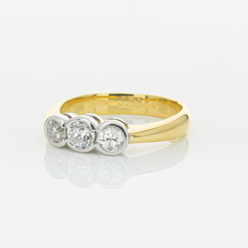 Deja Vu 18ct Yellow Gold .61ct Diamond Ring-Ring-Walker & Hall