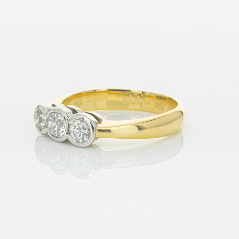 Deja Vu 18ct Yellow Gold .61ct Diamond Ring-Ring-Walker & Hall