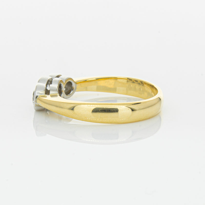 Deja Vu 18ct Yellow Gold .61ct Diamond Ring-Ring-Walker & Hall