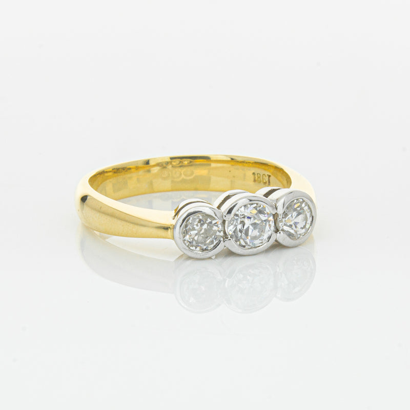 Deja Vu 18ct Yellow Gold .61ct Diamond Ring-Ring-Walker & Hall