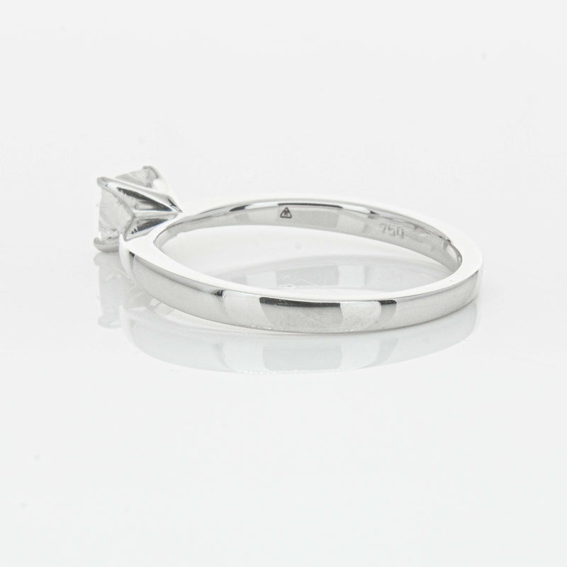 18ct White Gold .47ct Princess Cut Reclaimed Diamond Royale Ring-Ring-Walker & Hall