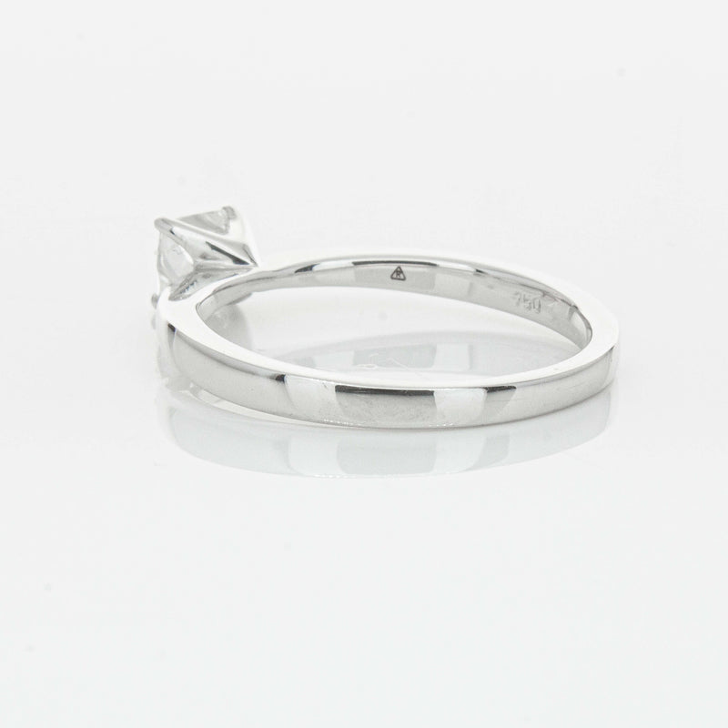 18ct White Gold .47ct Princess Cut Reclaimed Diamond Royale Ring-Ring-Walker & Hall