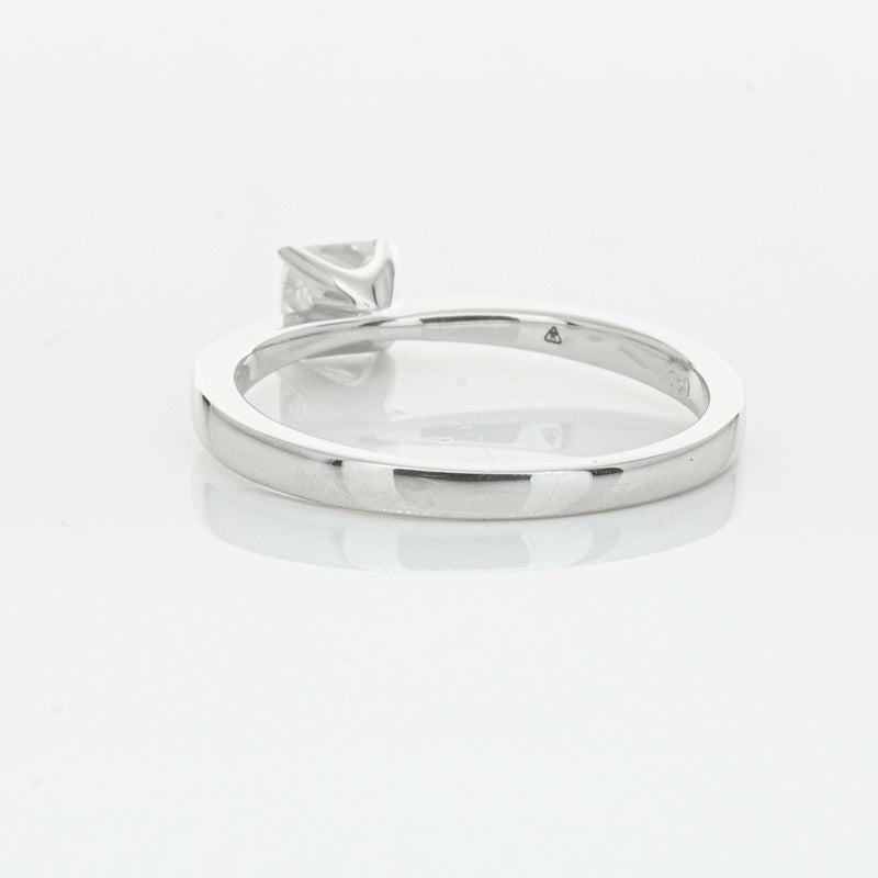 18ct White Gold .47ct Princess Cut Reclaimed Diamond Royale Ring-Ring-Walker & Hall