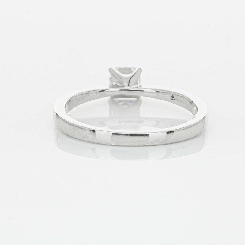 18ct White Gold .47ct Princess Cut Reclaimed Diamond Royale Ring-Ring-Walker & Hall